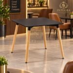 Cope Black Square Bistro Table